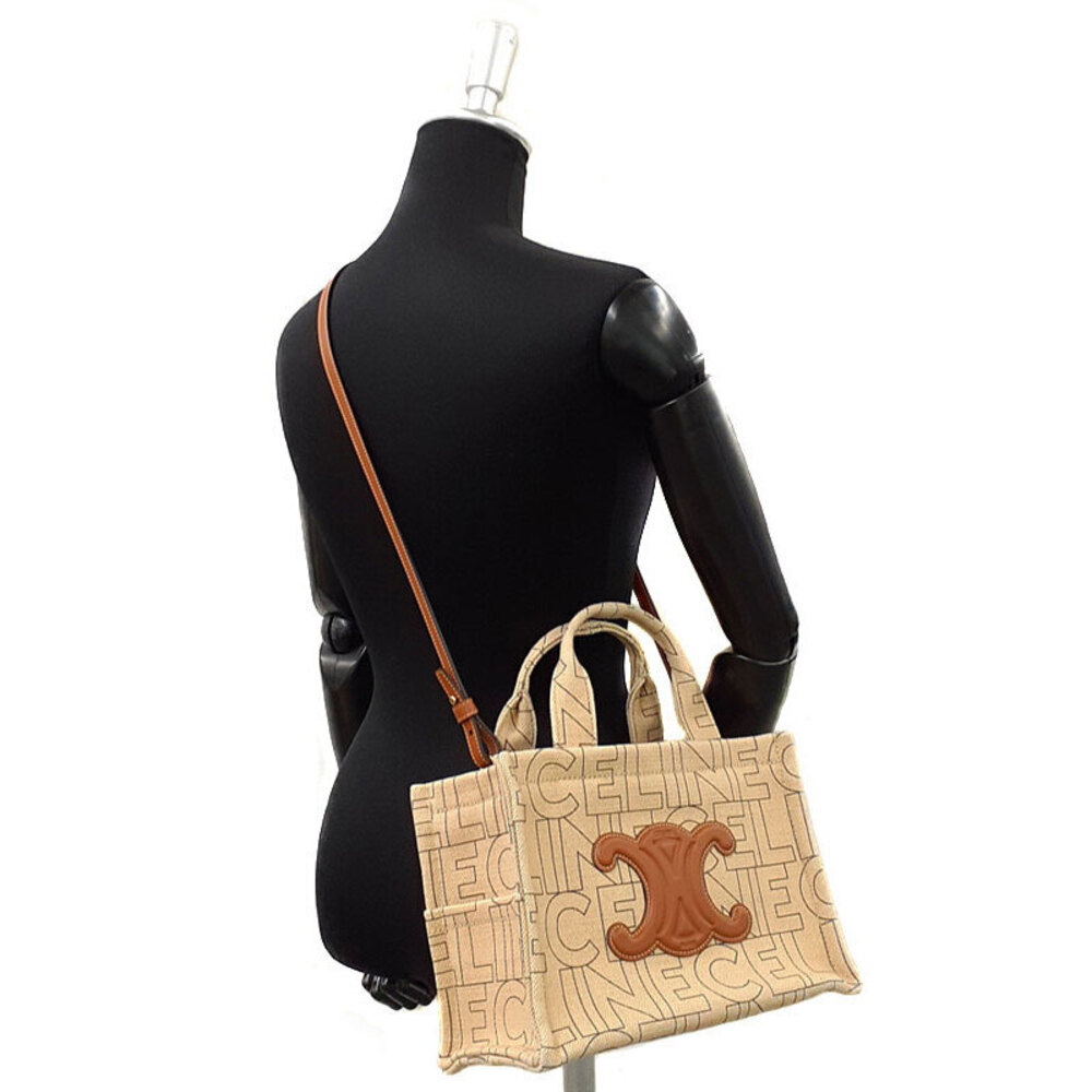 Celine Triomphe Logo Cabas Thais Bag - Picture 9 of 9